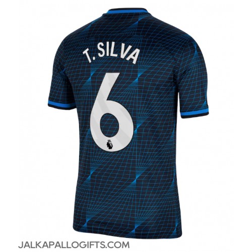 Chelsea Thiago Silva #6 Vieraspaita 2023-24 Lyhythihainen